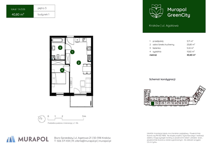 Mieszkanie w inwestycji: Murapol GreenCity bud. 1
