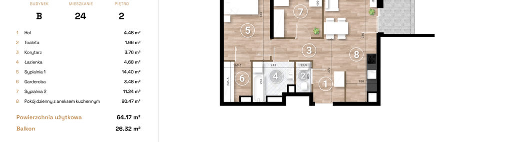 Mieszkanie w inwestycji: Krzesławickie Tarasy