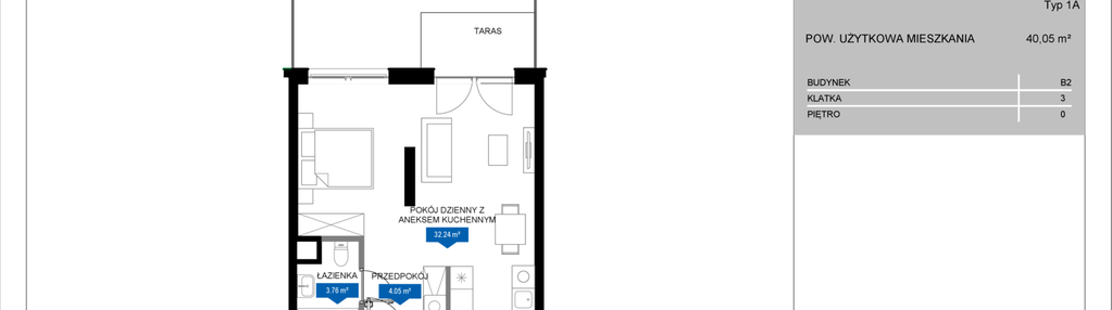 Mieszkanie w inwestycji: Flow - bud. B2 A i bud. B2 B