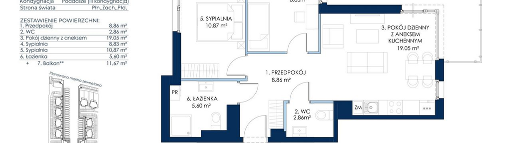 Mieszkanie w inwestycji: Sol Marina etap III