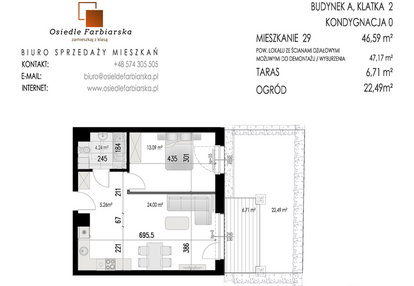 Mieszkanie w inwestycji: Osiedle Farbiarska