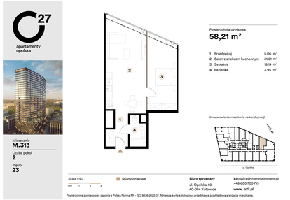 Mieszkanie w inwestycji: O27 Apartamenty Opolska