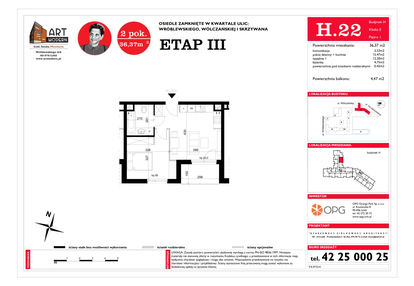 Mieszkanie w inwestycji: ART MODERN etap III - bud. H