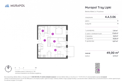 Mieszkanie w inwestycji: Murapol Trzy Lipki