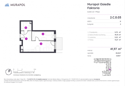Mieszkanie w inwestycji: Murapol Osiedle Faktoria