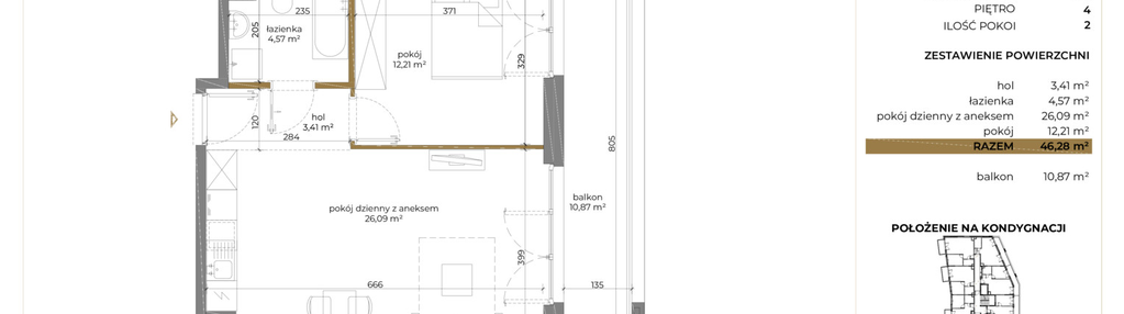 Mieszkanie w inwestycji: Cieszyńska 9 budynek B i C