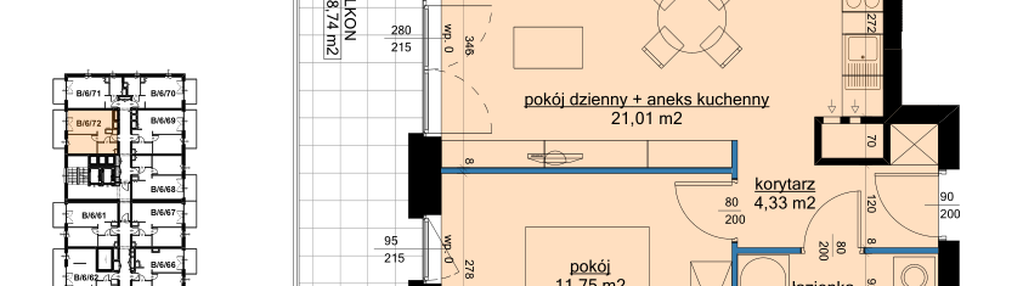 Mieszkanie w inwestycji: Osiedle Hawelańska etap III - bud. B