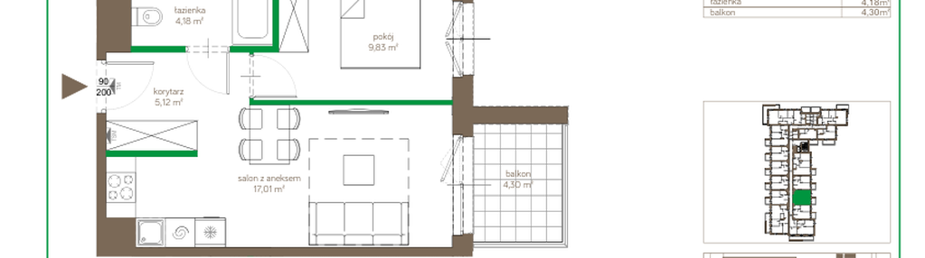 Mieszkanie w inwestycji: Ostródzka 123 - II etap