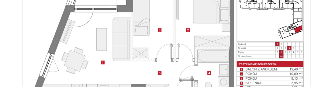 Mieszkanie w inwestycji: Dzielnica Mieszkaniowa Metro Zachód - etap 13