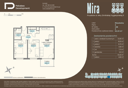 Mieszkanie w inwestycji: Mira