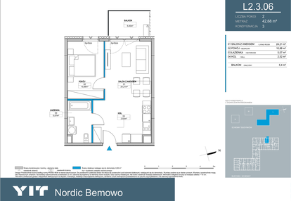 Mieszkanie w inwestycji: Nordic Bemowo - etap III