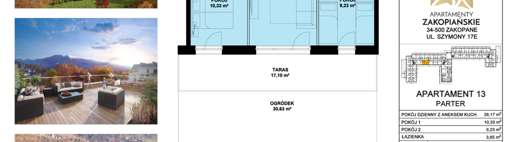 Mieszkanie w inwestycji: Apartamenty Zakopiańskie