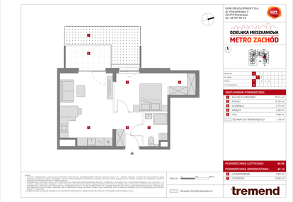 Mieszkanie w inwestycji: Dzielnica Mieszkaniowa Metro Zachód - etap 8.1