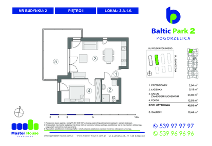 Mieszkanie w inwestycji: Baltic Park 2 Pogorzelica bud. 1 i 2