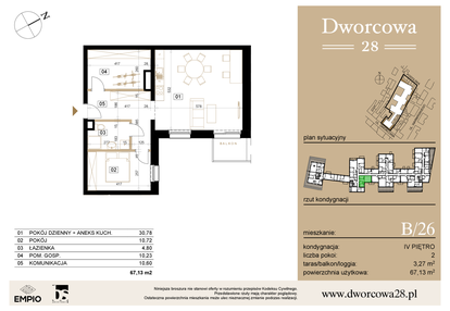 Mieszkanie w inwestycji: Dworcowa 28