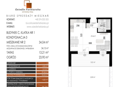 Mieszkanie w inwestycji: Osiedle Farbiarska