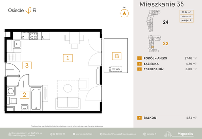 Mieszkanie w inwestycji: Osiedle Fi bud. 22, 24