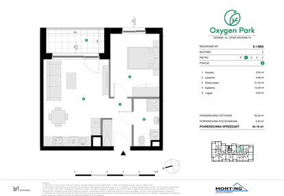 Mieszkanie w inwestycji: Oxygen Park etap III