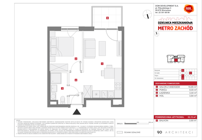 Mieszkanie w inwestycji: Dzielnica Mieszkaniowa Metro Zachód - etap 13