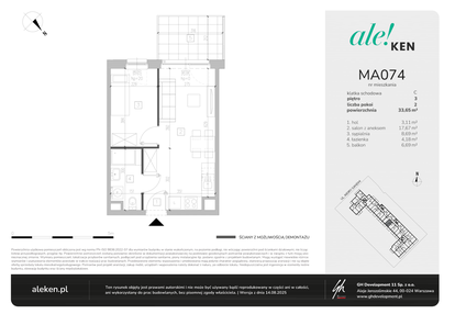 Mieszkanie w inwestycji: Ale!Ken