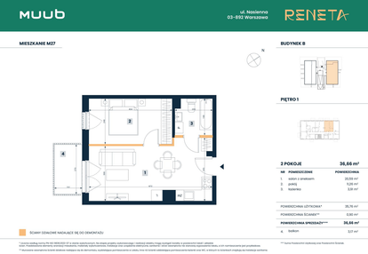 Mieszkanie w inwestycji: Reneta