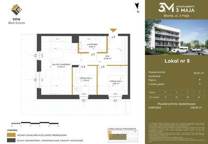 Mieszkanie w inwestycji: Apartamenty 3 Maja