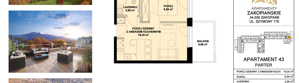 Mieszkanie w inwestycji: Apartamenty Zakopiańskie