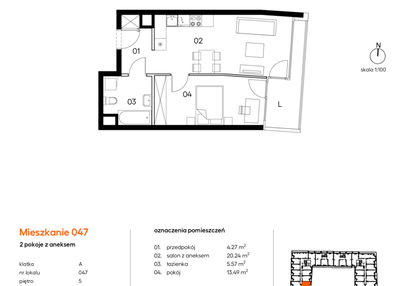 Mieszkanie w inwestycji: Miasto Polskich Mistrzów Olimpijskich II