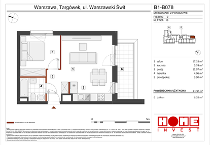 Mieszkanie w inwestycji: Warszawski Świt etap VIII