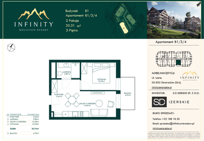 Mieszkanie w inwestycji: Infinity Mountain Resort etap 2