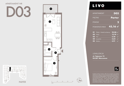 Mieszkanie w inwestycji: Livo