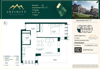 Mieszkanie w inwestycji: Infinity Mountain Resort