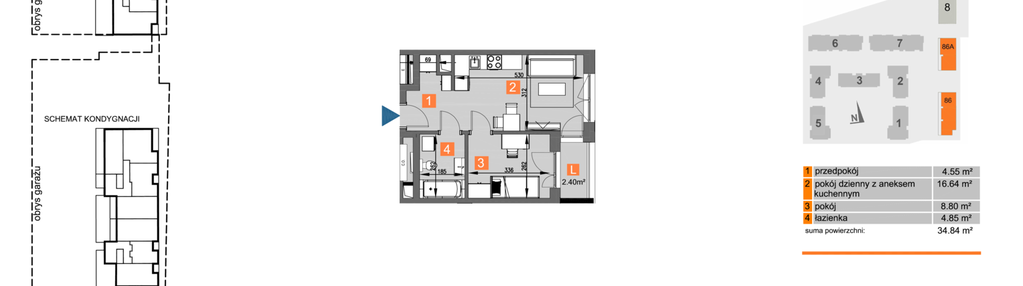 Mieszkanie w inwestycji: Piasta Towers bud. 86 i 86A