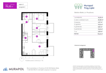 Mieszkanie w inwestycji: Murapol Trzy Lipki etap II