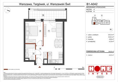 Mieszkanie w inwestycji: Warszawski Świt etap VIII