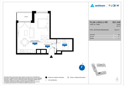 Mieszkanie w inwestycji: Flow - bud. B2 A i bud. B2 B