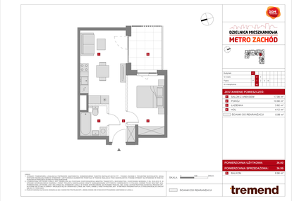 Mieszkanie w inwestycji: Dzielnica Mieszkaniowa Metro Zachód - etap 8