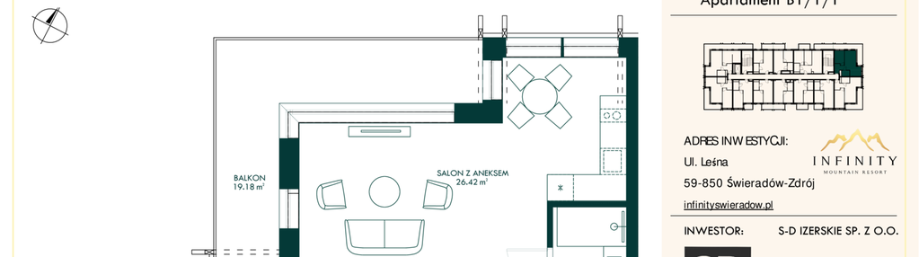 Mieszkanie w inwestycji: Infinity Mountain Resort etap 2