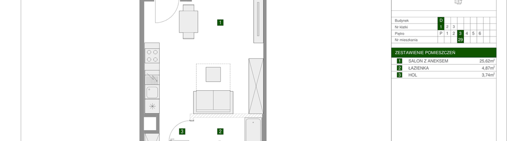 Mieszkanie w inwestycji: Osiedle Urbino etap 1.4
