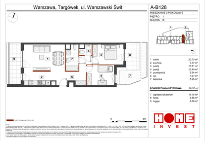 Mieszkanie w inwestycji: Warszawski Świt etap VII