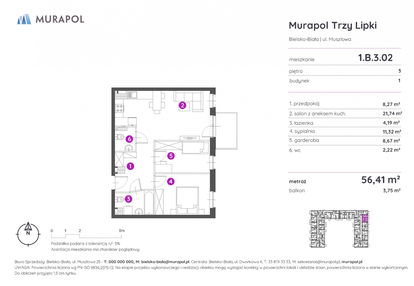 Mieszkanie w inwestycji: Murapol Trzy Lipki