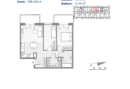 Mieszkanie w inwestycji: ul. Powstańców/os. Piastów bud. E