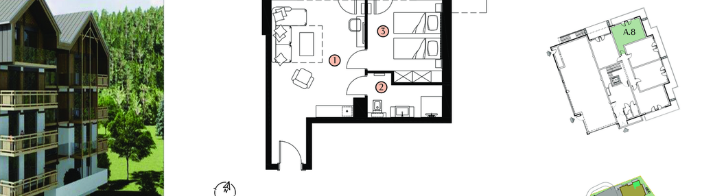 Mieszkanie w inwestycji: 4 Pory Roku Hotels