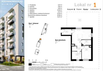 Mieszkanie w inwestycji: Osiedle Kochanowskiego - Gliwice