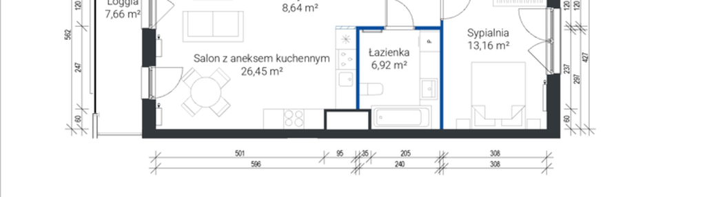 Mieszkanie w inwestycji: Nowe Zabłocie