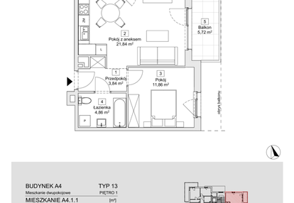 Mieszkanie w inwestycji: Zacisze Marcelin IIIa