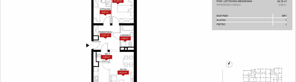 Mieszkanie w inwestycji: Browary Wrocławskie 2