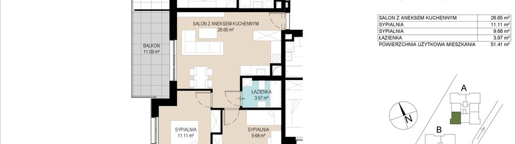 Mieszkanie w inwestycji: Wzgórze Gustawa