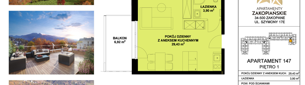 Mieszkanie w inwestycji: Apartamenty Zakopiańskie