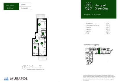 Mieszkanie w inwestycji: Murapol GreenCity bud. 2